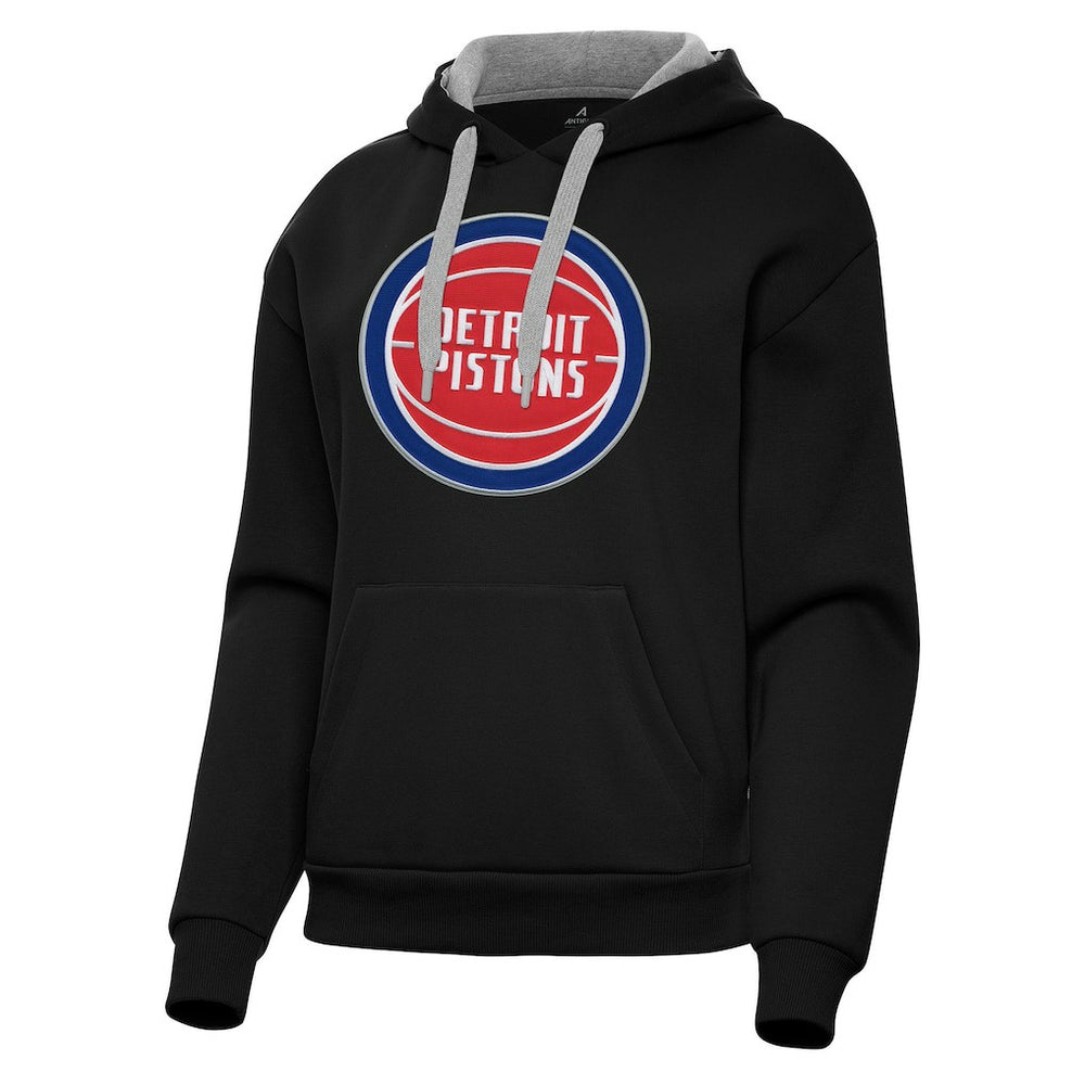Black Detroit Pistons Antigua Women's Victory Pullover Hoodie sale | NBA