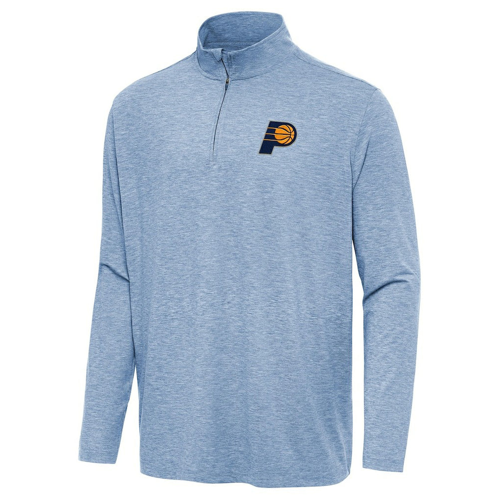 Heather Aqua Indiana Pacers Antigua Hunk Quarter-Zip Top | NBA