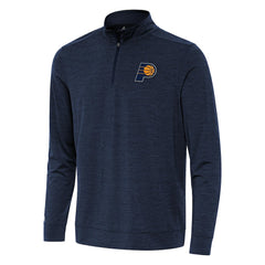 Heather Navy Indiana Pacers Antigua Bright Quarter-Zip Top | NBA