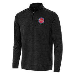 Heather Black Detroit Pistons Antigua Bright Quarter-Zip Top sale | NBA