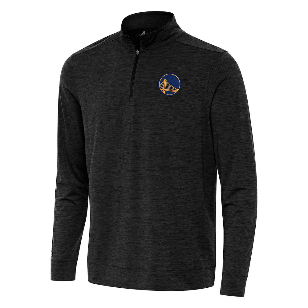 Heather Black Golden State Warriors Antigua Bright Quarter-Zip Top sale | NBA