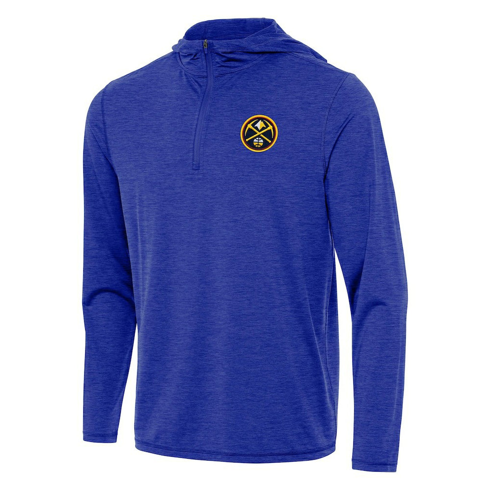 Heather Royal Denver Nuggets Antigua Tidy Quarter-Zip Hoodie sale | NBA