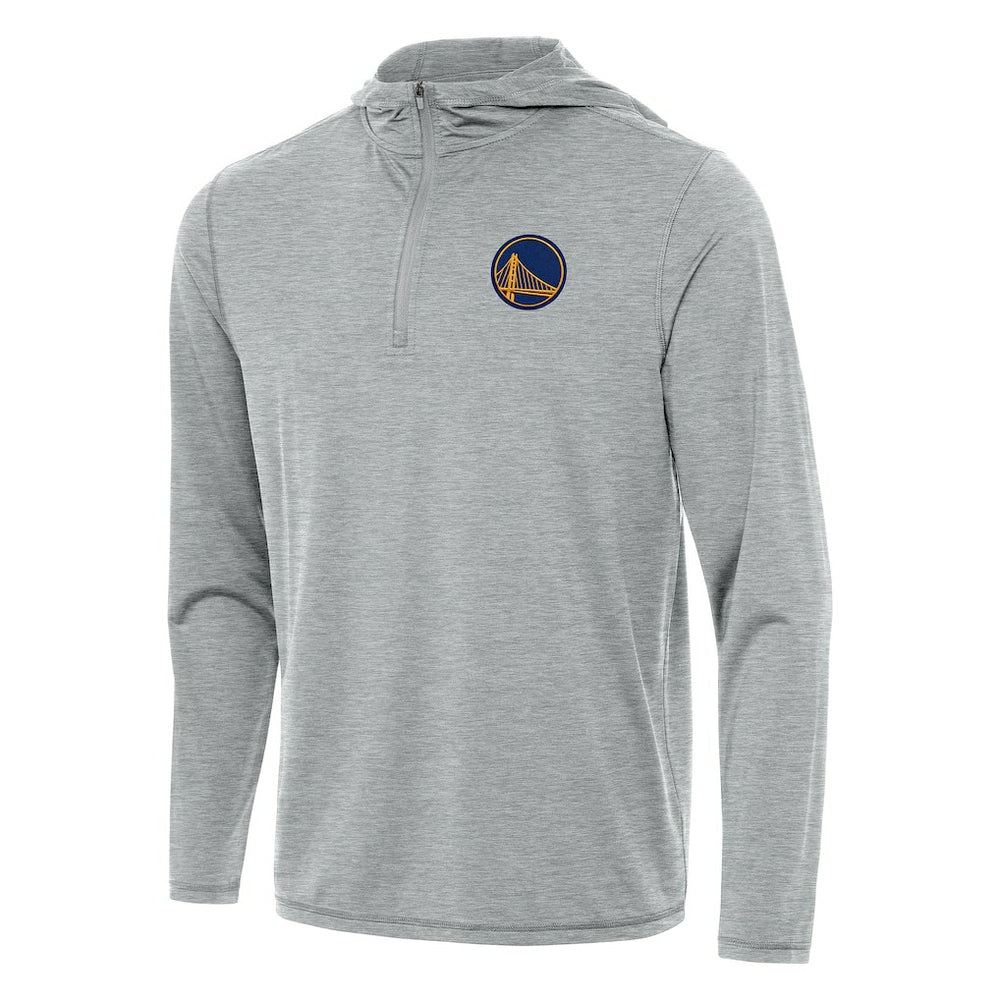 Heather Gray Golden State Warriors Antigua Tidy Quarter-Zip Hoodie sale | NBA