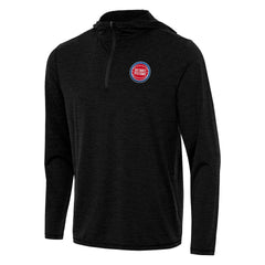 Heather Black Detroit Pistons Antigua Tidy Quarter-Zip Hoodie sale | NBA