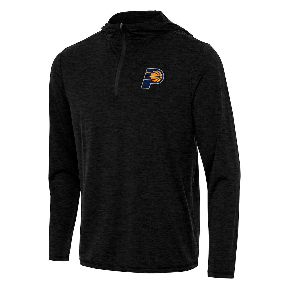 Heather Black Indiana Pacers Antigua Tidy Quarter-Zip Hoodie | NBA