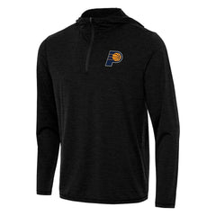 Heather Black Indiana Pacers Antigua Tidy Quarter-Zip Hoodie | NBA