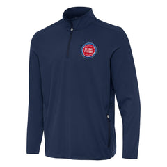 Navy Detroit Pistons Antigua Perilous Quarter-Zip Sweatshirt sale | NBA