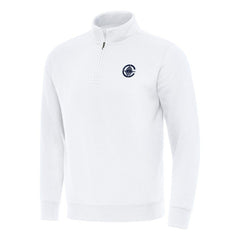 White LA Clippers Antigua Victory Quarter-Zip Mock Sweatshirt | NBA