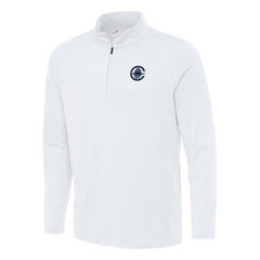 White LA Clippers Antigua Reprocess Quarter-Zip Top | NBA
