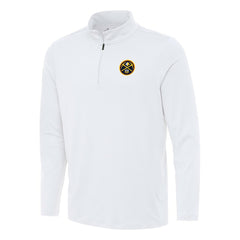 White Denver Nuggets Antigua Reprocess Quarter-Zip Top sale | NBA