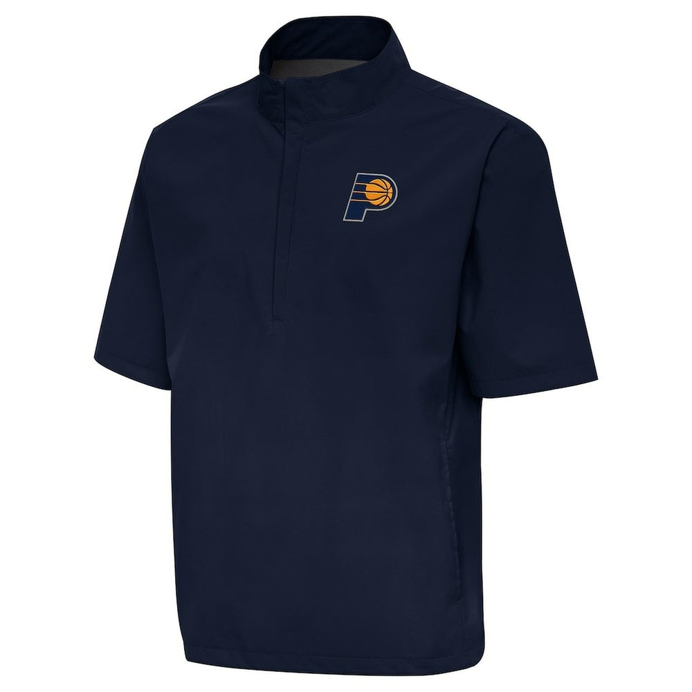 Navy Indiana Pacers Antigua Brisk Quarter-Zip Windbreaker | NBA