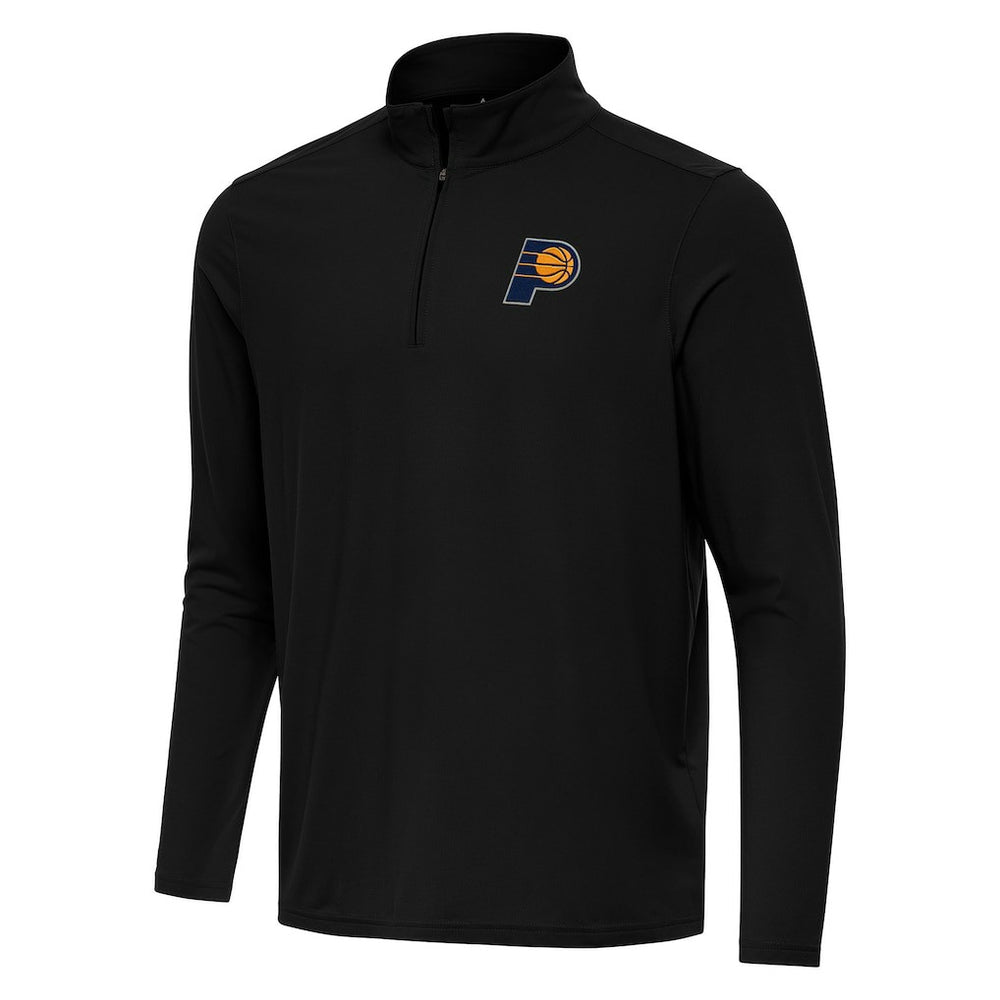 Black Indiana Pacers Antigua Intent Quarter-Zip Top | NBA