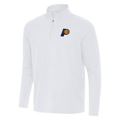 White Indiana Pacers Antigua Intent Quarter-Zip Top | NBA