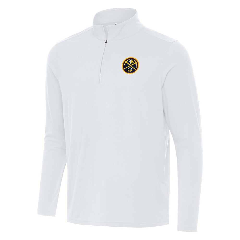 White Denver Nuggets Antigua Intent Quarter-Zip Top sale | NBA