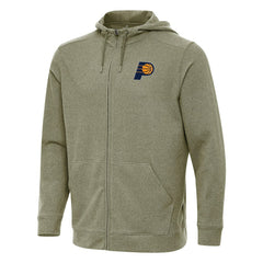 Olive Indiana Pacers Antigua Effortless Full-Zip Hoodie Jacket | NBA
