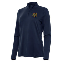 Navy Denver Nuggets Antigua Women's Reprocess Quarter-Zip Top sale | NBA