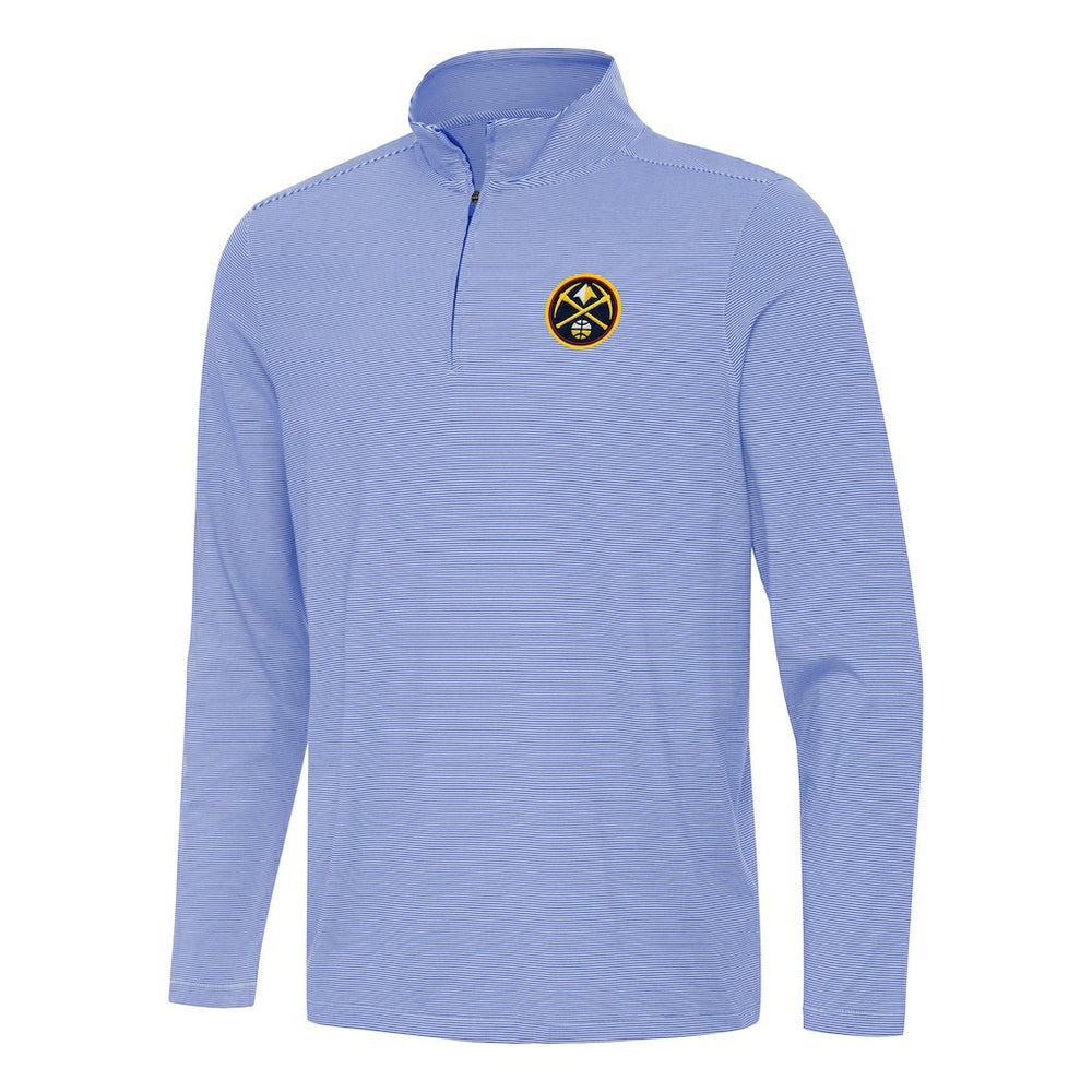 Royal Denver Nuggets Antigua Twine Quarter-Zip Top sale | NBA