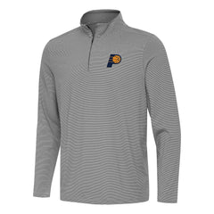 Black Indiana Pacers Antigua Twine Quarter-Zip Top | NBA