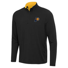 Black/Gold Indiana Pacers Antigua Content Quarter-Zip Top | NBA