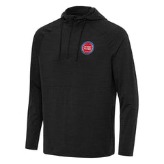 Heather Black Detroit Pistons Antigua Spikes Raglan Quarter-Zip Hoodie sale | NBA