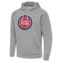Heather Gray Detroit Pistons Antigua Big & Tall Victory Raglan Pullover Hoodie sale | NBA