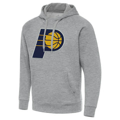 Heather Gray Indiana Pacers Antigua Big & Tall Victory Raglan Pullover Hoodie | NBA