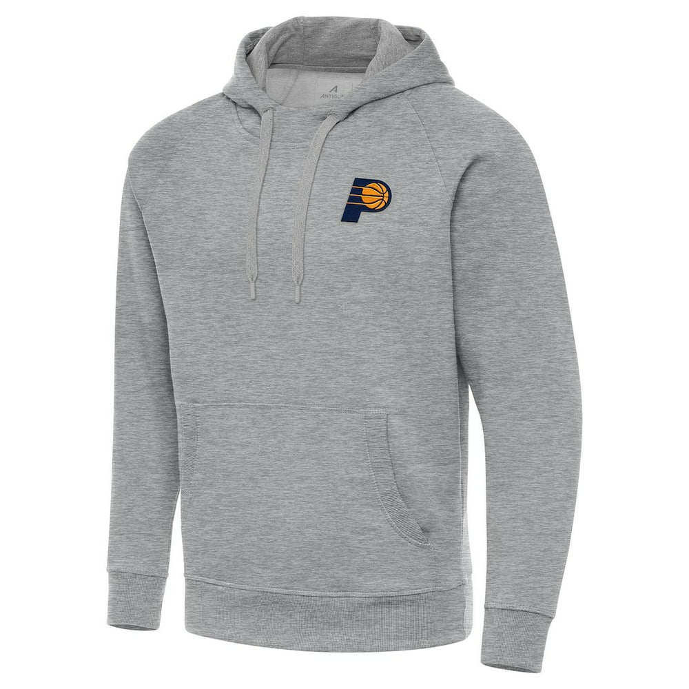 Heather Gray Indiana Pacers Antigua Big & Tall Victory Raglan Pullover Hoodie | NBA