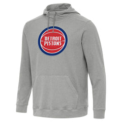 Heather Gray Detroit Pistons Antigua Cloud Pullover Hoodie sale | NBA