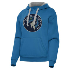 Blue Minnesota Timberwolves Antigua Women's Victory Pullover Hoodie | NBA