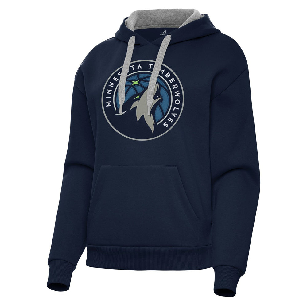 Navy Minnesota Timberwolves Antigua Women's Victory Pullover Hoodie | NBA