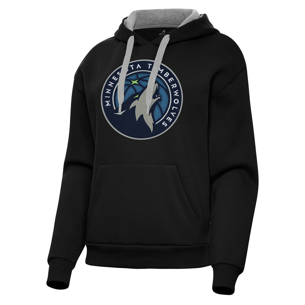 Black Minnesota Timberwolves Antigua Women's Victory Pullover Hoodie | NBA
