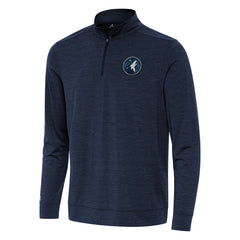 Heather Navy Minnesota Timberwolves Antigua Bright Quarter-Zip Top | NBA