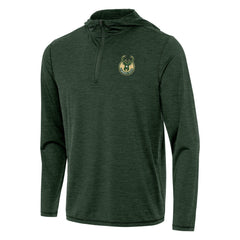 Hunter Green Milwaukee Bucks Antigua Tidy Quarter-Zip Hoodie | NBA