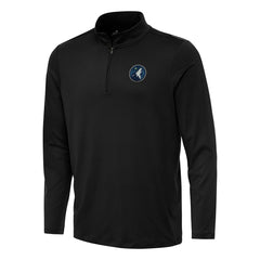 Black Minnesota Timberwolves Antigua Reprocess Quarter-Zip Top | NBA