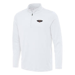 White New Orleans Pelicans Antigua Reprocess Quarter-Zip Top | NBA