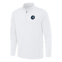 White Minnesota Timberwolves Antigua Reprocess Quarter-Zip Top | NBA