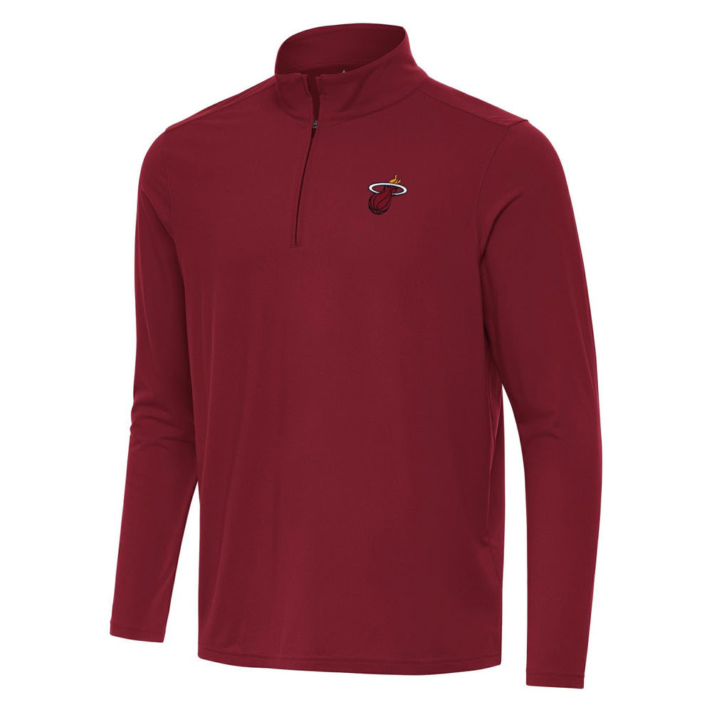 Cardinal Miami Heat Antigua Intent Quarter-Zip Top | NBA