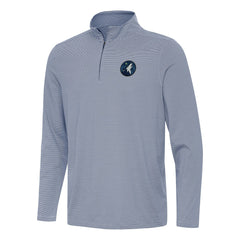 Navy Minnesota Timberwolves Antigua Twine Quarter-Zip Top | NBA