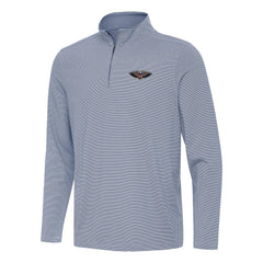 Navy New Orleans Pelicans Antigua Twine Quarter-Zip Top | NBA