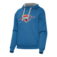 Blue Oklahoma City Thunder Antigua Women's Victory Pullover Hoodie | NBA