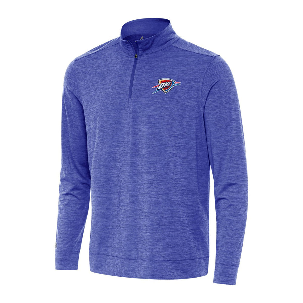 Heather Royal Oklahoma City Thunder Antigua Bright Quarter-Zip Top | NBA