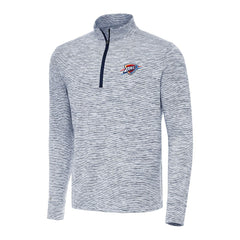 Navy Oklahoma City Thunder Antigua Cause Quarter-Zip Top | NBA