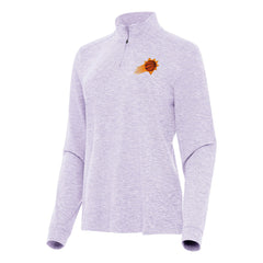 Lavender Phoenix Suns Antigua Women's Mentor Quarter-Zip Mock Long Sleeve Top | NBA