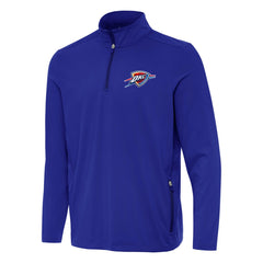 Royal Oklahoma City Thunder Antigua Perilous Quarter-Zip Sweatshirt | NBA