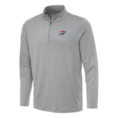 Gray Oklahoma City Thunder Antigua Reprocess Quarter-Zip Top | NBA