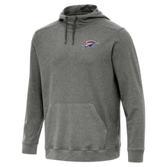 Heather Black Oklahoma City Thunder Antigua Cloud Pullover Hoodie | NBA