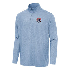 Heather Aqua Washington Wizards Antigua Hunk Quarter-Zip Top | NBA