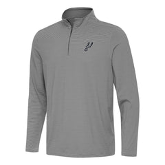 Black San Antonio Spurs Antigua Twine Quarter-Zip Top | NBA