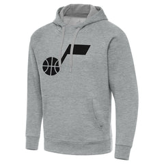 Heather Gray Utah Jazz Antigua Big & Tall Victory Raglan Pullover Hoodie | NBA
