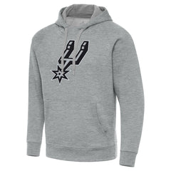 Heather Gray San Antonio Spurs Antigua Big & Tall Victory Raglan Pullover Hoodie | NBA